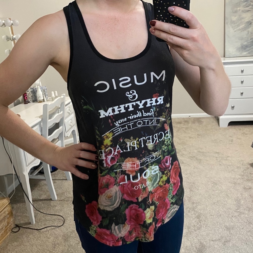 Black Matter music quote tank top